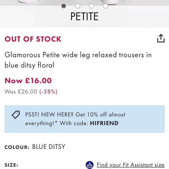 BNWT “Glamorous” wide leg relaxed trousers - Picture 4 of 14